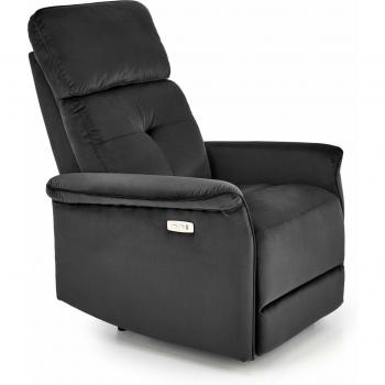 Sillón Houston 1543 Tapizado Negro – Reclinable 82x80x90 cm