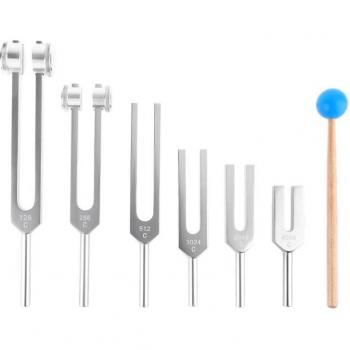Kit de vibrations sonores en aluminium 6 pièces 128Hz-4096Hz