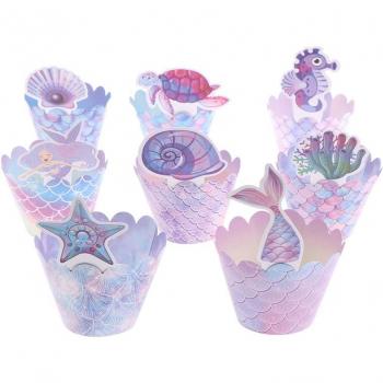Décor Sirène & Tortue – Set de Pâtisserie