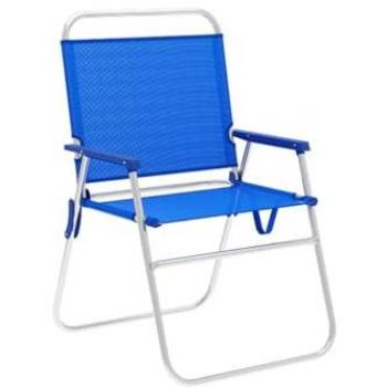 Marbueno Silla Plegable Aluminio Azul 52 x 56 x 80 cm