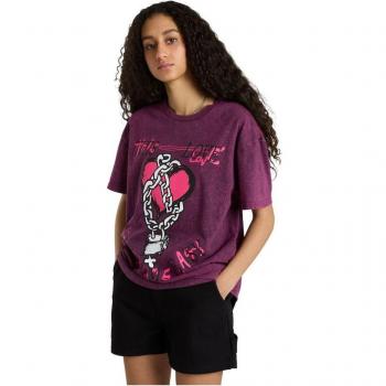 Vans T-Shirt Love Shackle Oversized VN000GK6 Schwarz Regular Fit