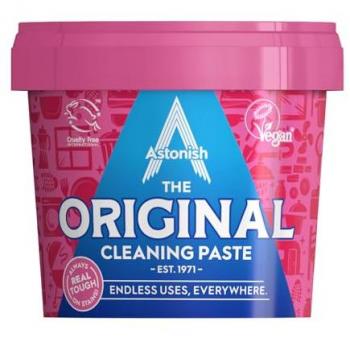 Astonish The Original Cleaning Paste, Multi-Purpose, 500g, Pack of 12, No Harsh Chemicals, Mandarin & Peaches Scent