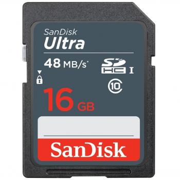 SanDisk Ultra Read Speed up to 48MB/s 320X SDSDUNB-016G-GN3IN Memory Card (5 Pack)