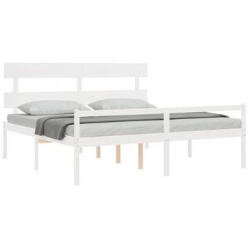 VidaXL Super King Size Solid Wood Senior Bed without Mattress