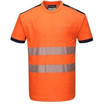 T-shirt Portwest Alta Visibilità 3XL Arancio-Navy