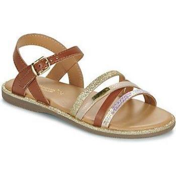 Camel Leather Sandals for Kids