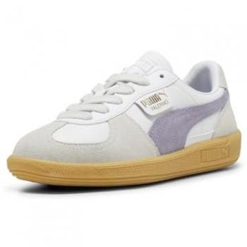 Scarpe Puma Palermo Leather in Bianco e Lilla 43