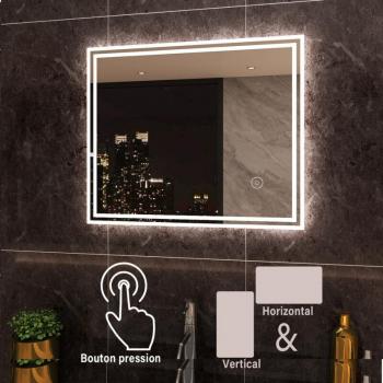 Cabine de douche SIRHONA avec portes coulissantes 100x90