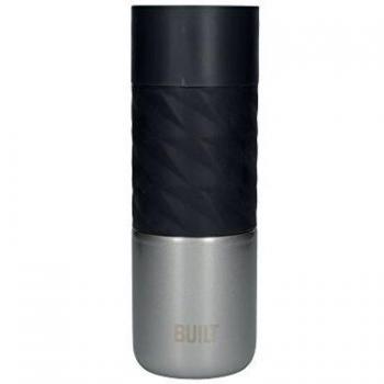 Built Press Eco‑Stainless Travel Flask – Grey – 397 ml
