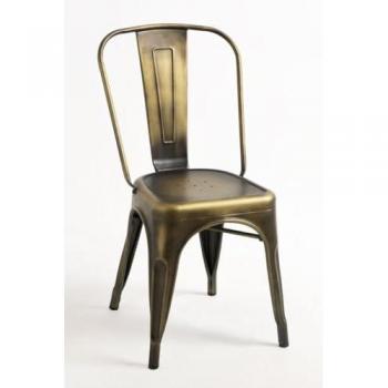 Silla Torix Vintage – Diseño Retro Dorado