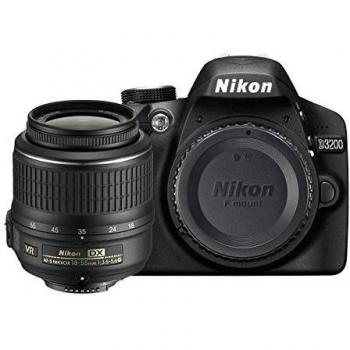 Nikon D3200 Reflex 24,2 Mpix Kit Objectif AF-S VR DX 18-55 mm Noir