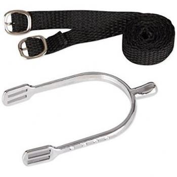 Waldhausen 20mm White Crystal Spur Kit for Women, Includes Straps