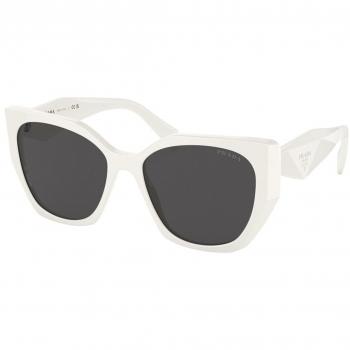 Prada PR 19ZSF Ajuste Asiático 1425S0 Gafas de Sol para Mujer Blancas