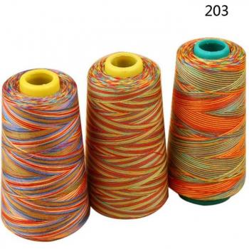 3000 Yards Gradient Rainbow Stitching Thread