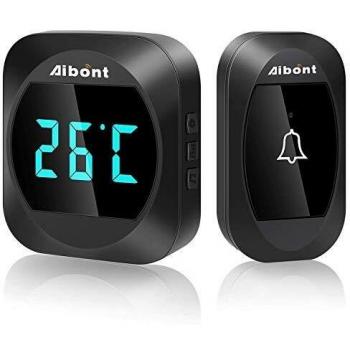Cordless Plug-In Doorbell with Temperature Sensor