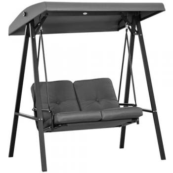 Verstellbare Hollywoodschaukel 2-Sitzer für Balkon und Terrasse