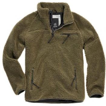 Brandit Teddy Fleece Troyer Sweatshirt oliv