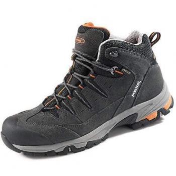 Meindl Ovaro Herren‑Boots – Gore‑TEX, Velours Nubukleder, Mesh‑Konstruktion, Größe 41½, anthrazit