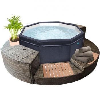 Pack Netspa Octogonal Semi Rigide OCTOPUS 6 places – 100 buses d'air, Mobilier & Parasol
