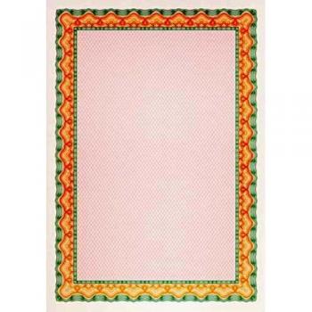 Decadry A4 Orange Certificate Paper 115 gsm 25 Sheets