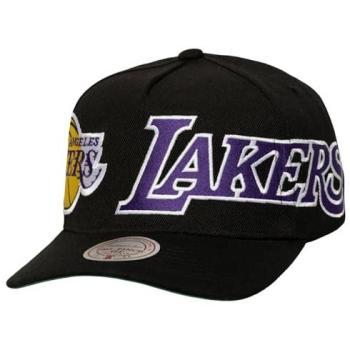 Black Mitchell & Ness Lakers Busted Wordmark Pro Hat for Men