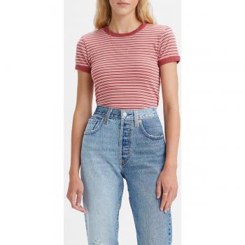 Levi's Maglietta Ringer Mini Bikini Stripes XS Earth Red