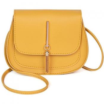 PU-Leder Umhängetasche für Frauen, kleine Clutch in einfarbiger Ausführung