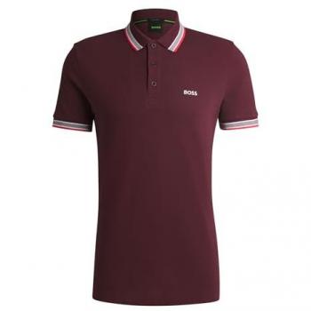 Boss Polo Manica breve Paddy 01 M Rosso L