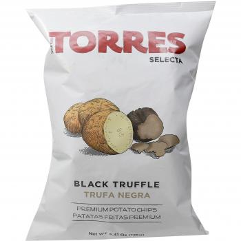 Torres Selecta Trufa Negra – Exklusive Kartoffelchips mit schwarzem Trüffel (125 g)