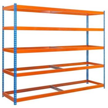 Bureau d’extension Simonrack, 5 niveaux, couleurs bleu & orange métalliques