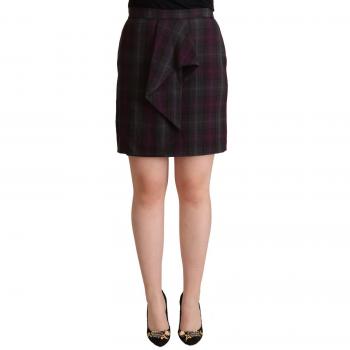 BENCIVENGA Elegant High Waisted Checkered Skirt