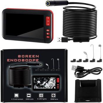 Endoscope automobile 8mm F200 avec objectif HD 1080P