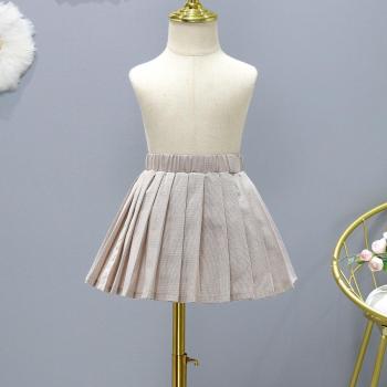 Girls Daily Wear High Waist Pleated Skirt (3-11 Years)