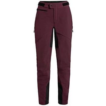 Vaude Damen Softshellhose, winddicht und wärmend, rot, Größe 36