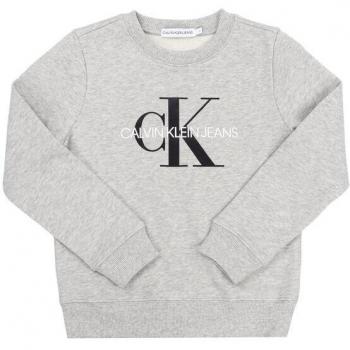 Calvin Klein Felpa Logotipo Grigia Regular Fit