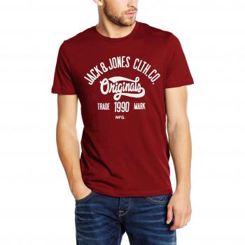 Camiseta Jack & Jones Raffa, Hombre, Rojo, Talla M