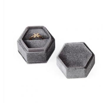 Boîte à bijoux double pour bagues