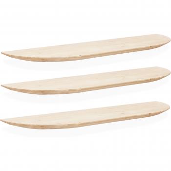 Espace Naturel : Ensemble 3 Étagères Decowood – 60 × 3,2 cm