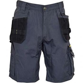 Short Stanley Multi-Poches Gris et Noir Taille 46
