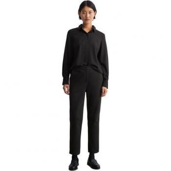 Marc O’Polo Regular Fit Hemdbluse aus fließender Viskose mit Allover‑Print, Größe 38 – Women – Anthrazit – 38