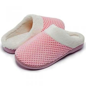Kuako Plüsch-Pantoffeln für Damen – rutschfeste Innen-Style