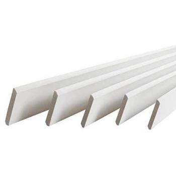 Lot de 5 plinthes MDF blanches 2000 mm
