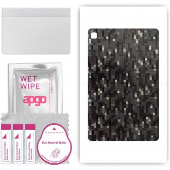Apgo Carbon Black Pixel Pattern Protective Sticker for Samsung Galaxy Tab S6 Lite (SM-P613)