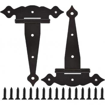 Barn Door Hinges 8inch Heavy Duty Strap Hinges 2Pcs