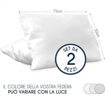 Taie d'Oreiller 50x75 cm Microfibre Douce Lot de 2