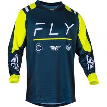 Maillot FLY Racing F-16 2024 Bleu Jaune S