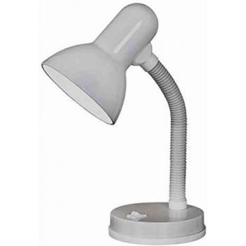 Lampada da tavolo BASIC con attacco E27 e colorazione bianca opaca