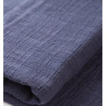 Tissu Crêpe Lin Rayé 1 m × 1,30 m – Effet Coton Friable