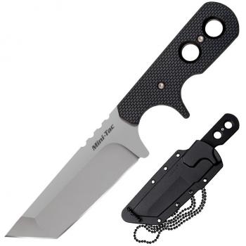 Cuchillo Mini Tac Acero Frío con Borde Plano 49HTF