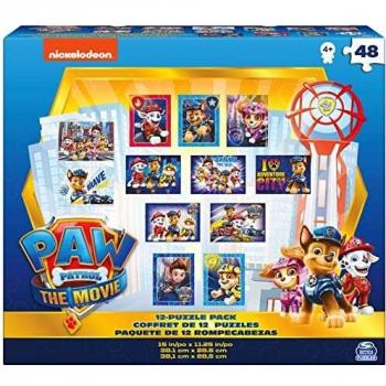 PAW Patrol 12-in-1 puzzelset met verschillende stukjes